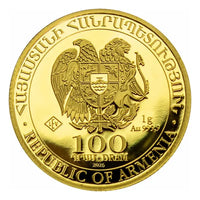 Armenia Noah's Ark Gold 1 gram coin