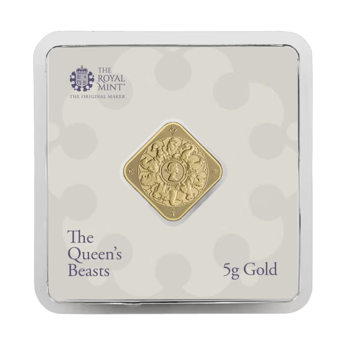 Great Britain Queen's Beasts Completer 2025 Gold 5 gram Bar