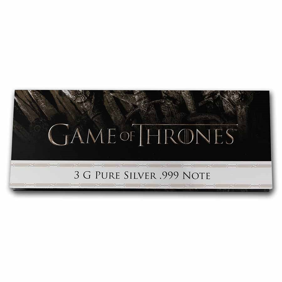 Game of Thrones Silver 3 gram