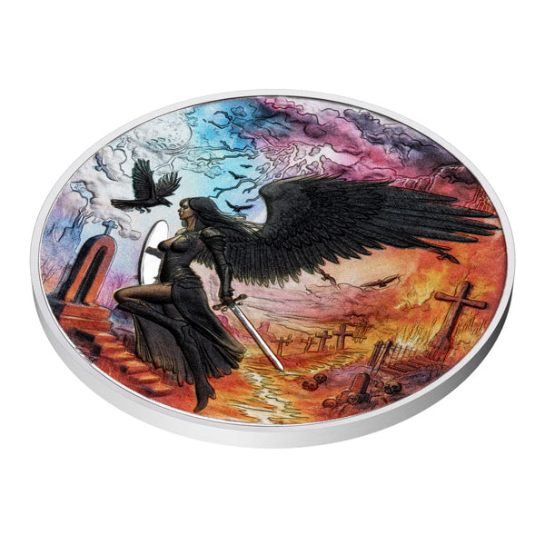 Battle of Good and Evil: Evil Reverse Proof Silver 42 gram coin