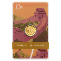Seven Wonders of the World: Great wall of China proof Gold 1/10 oz (ounce) Bar