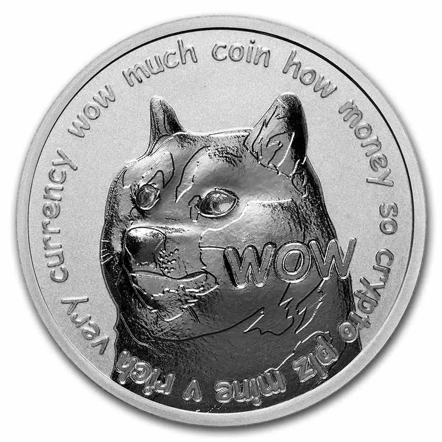BitPay Dogecoin Silver 1 oz (ounce) ABConcept Gold Store AE