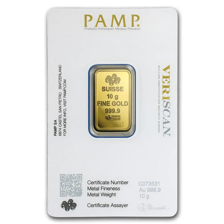 PAMP Suisse Gold 10 gram PAMP Suisse