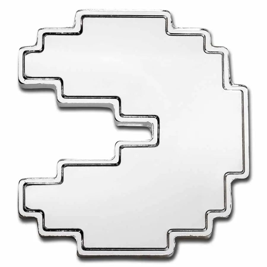 Pac Man Silver 1 oz (ounce) - Not colored ABConcept Gold Store AE