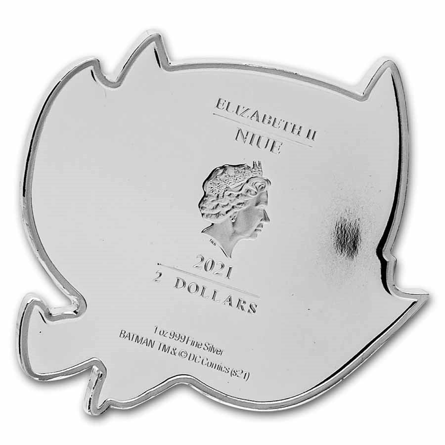 Batman Flying Silver 1 oz (ounce)