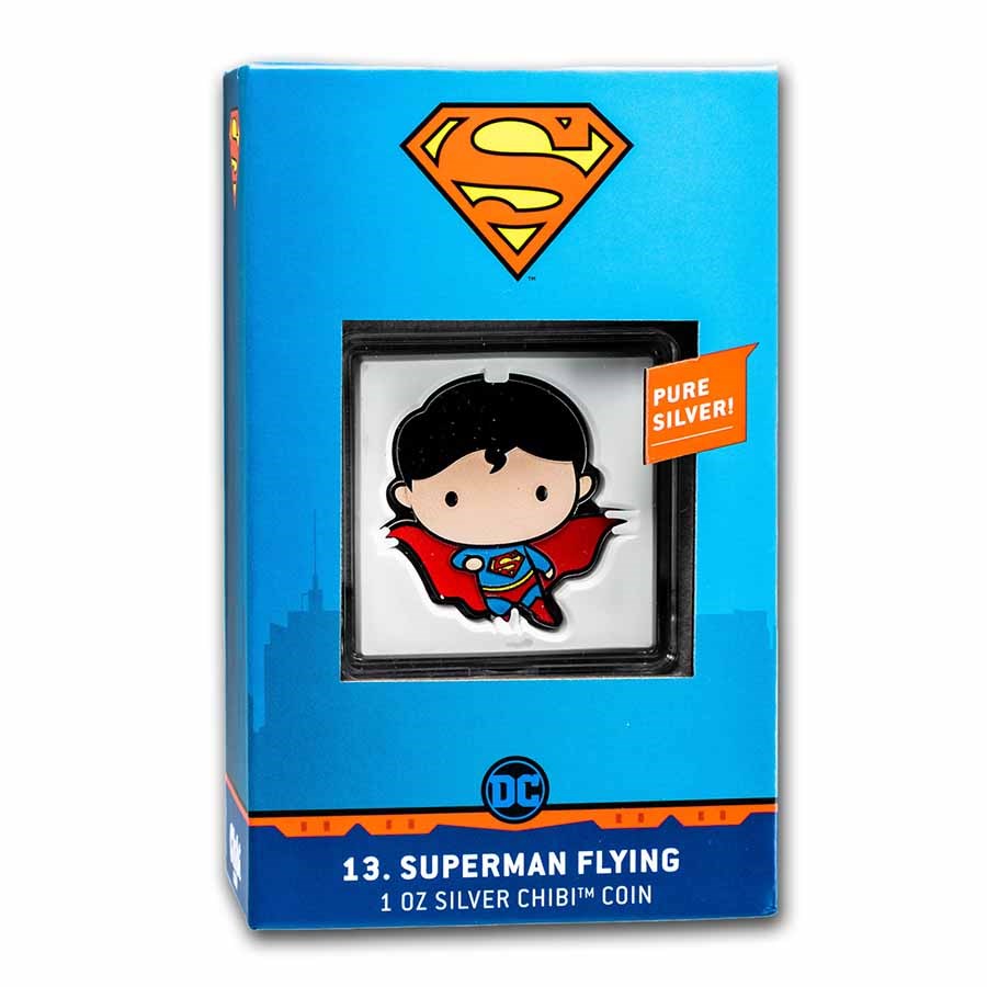 Superman Flying Silver 1 oz (ounce)