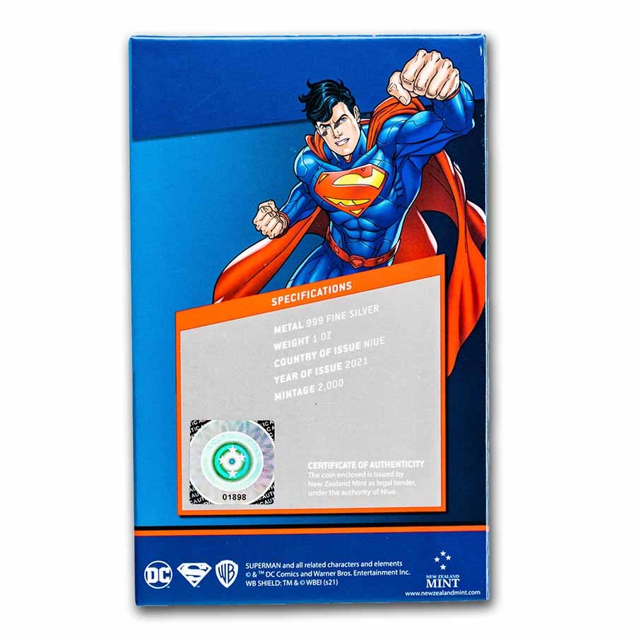 Superman Flying Silver 1 oz (ounce)