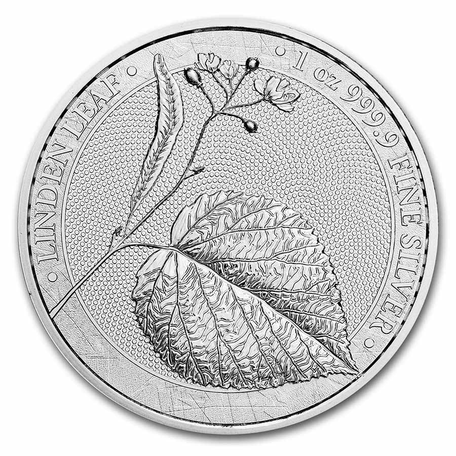 Germania Linden Leaf Silver 1 oz (ounce)