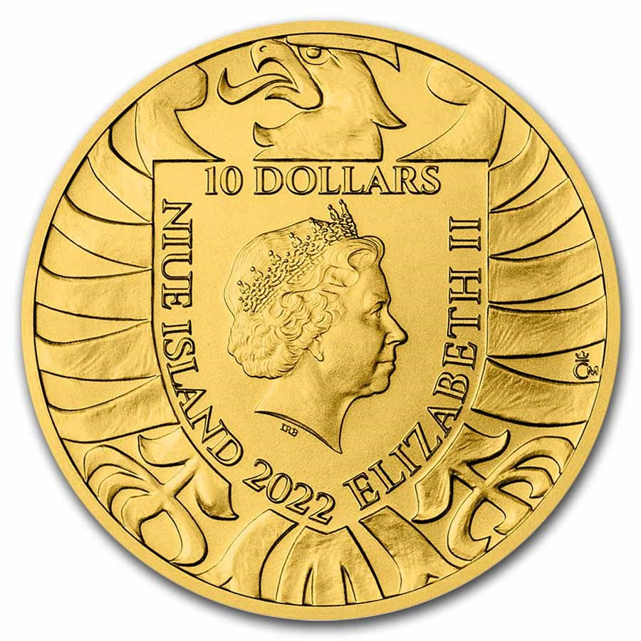 Czech Lion Gold 1/4 oz (ounce) coin