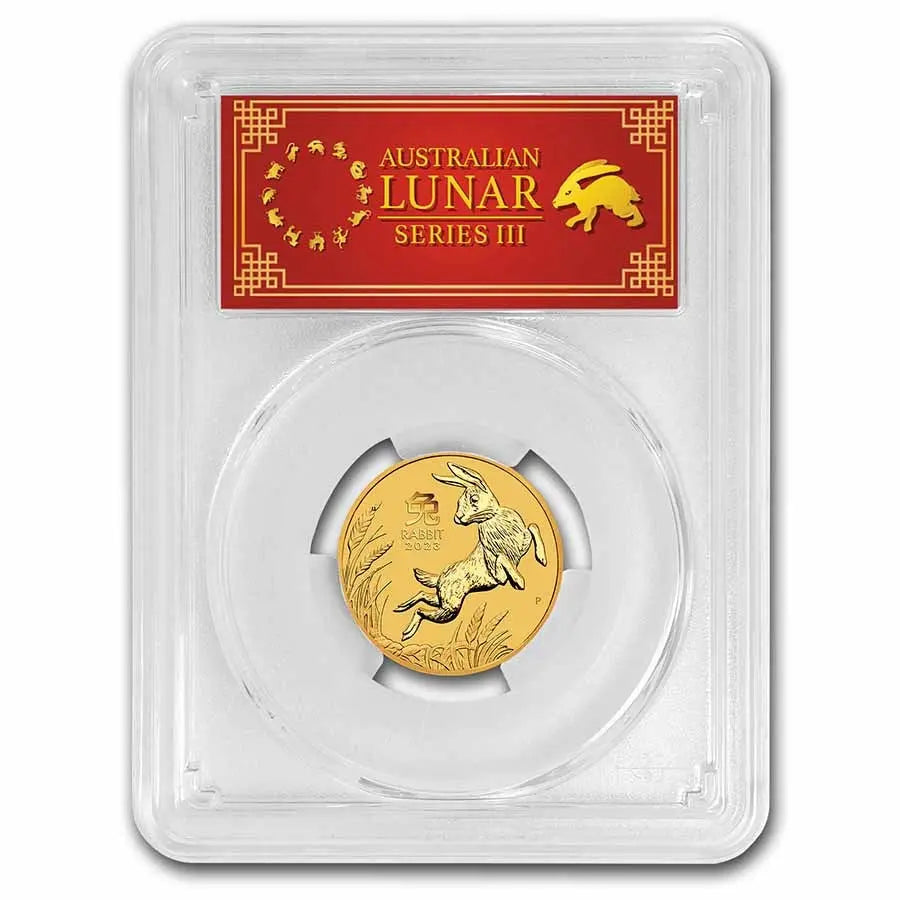 Australia Lunar Rabbit Gold 1/4 oz (ounce) coin The Perth Mint
