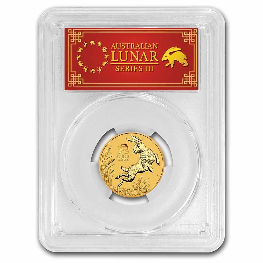 Australia Lunar Rabbit Gold 1/4 oz (ounce) coin