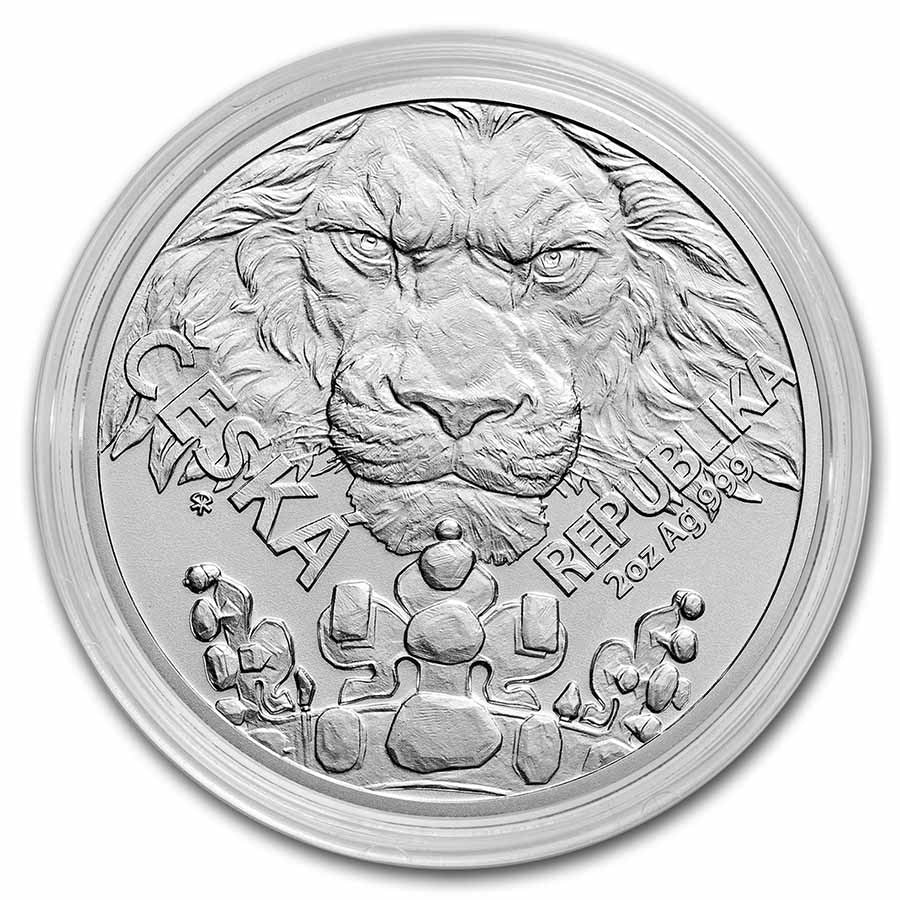 Czech Lion 2023 Silver 2 oz (ounce) coin