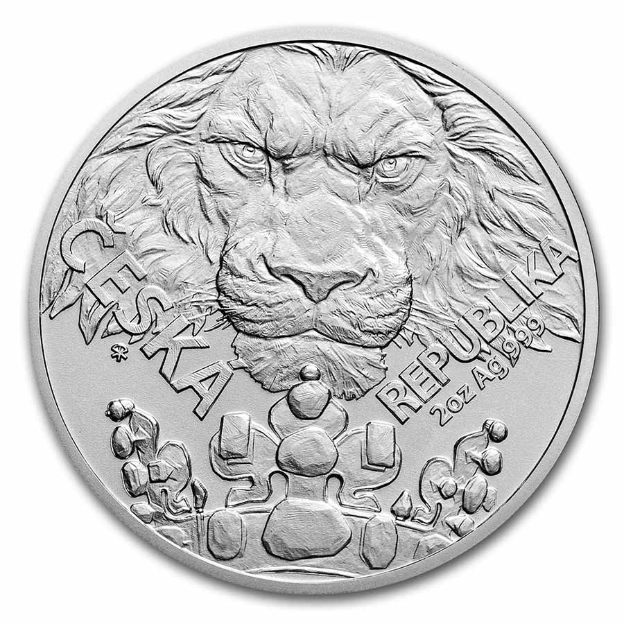 Czech Lion 2023 Silver 2 oz (ounce) coin