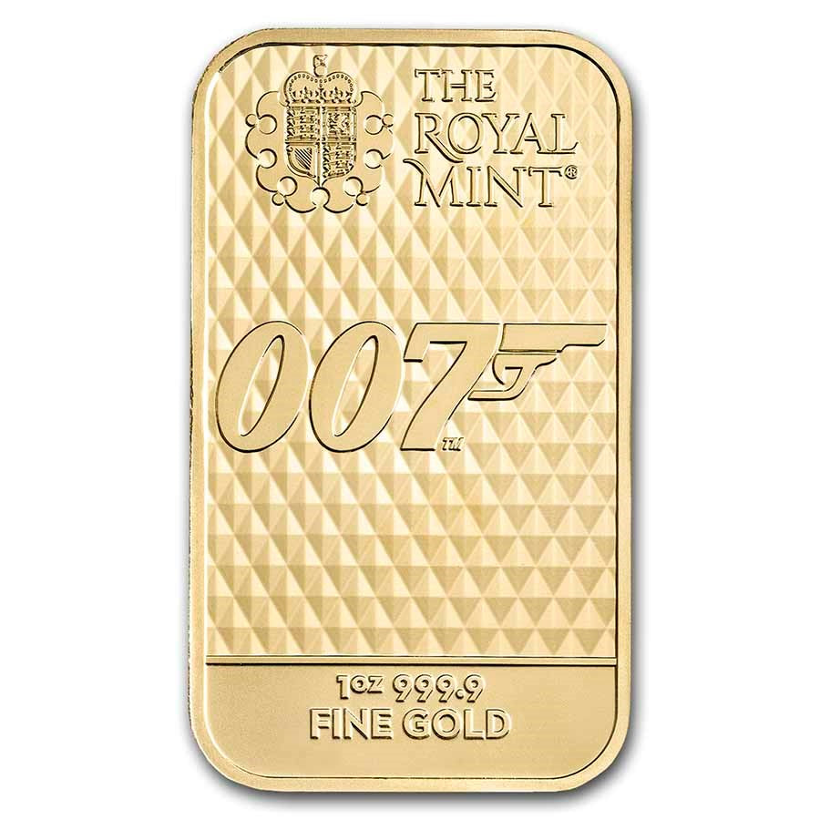James Bond 007 "Diamonds Are Forever" Gold 1 oz (ounce) Bar
