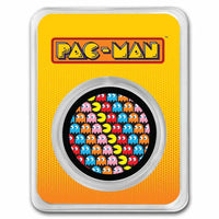 Pac Man Pixel Pattern Silver 1 oz (ounce)